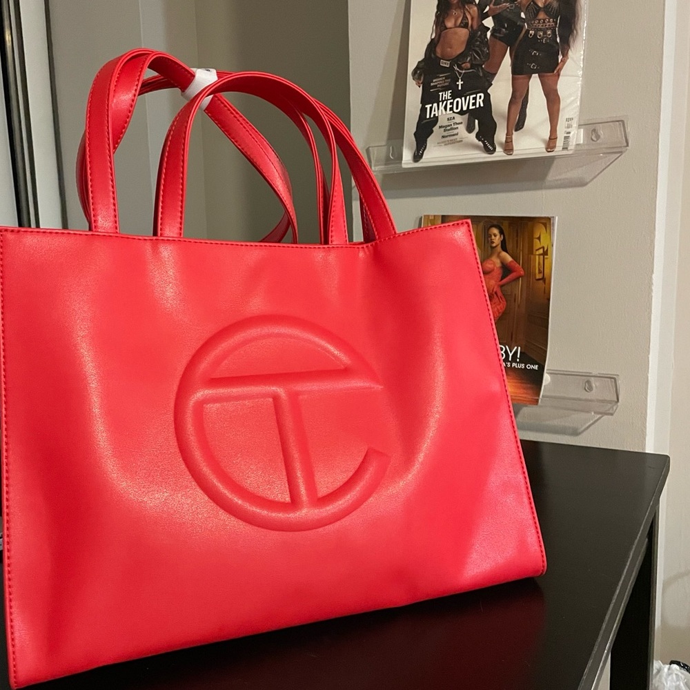Medium Red Telfar Shopping Bag